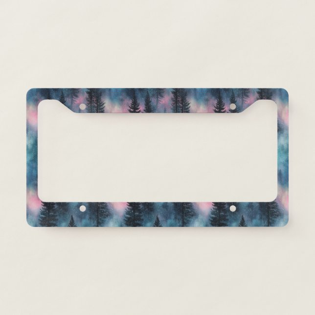 Aurora Wilderness Pattern License Plate Frame (Front)