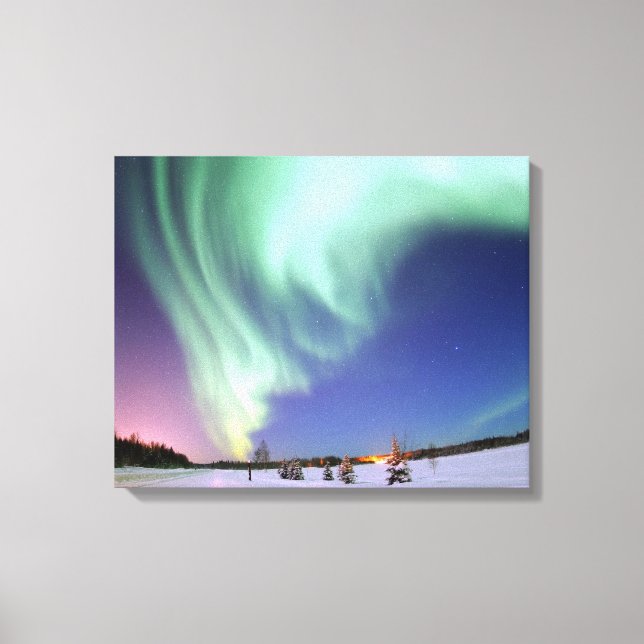 Aurora wrapped canvas print (Front)