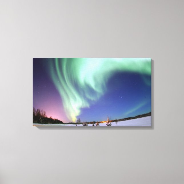 Aurora wrapped canvas print (Front)