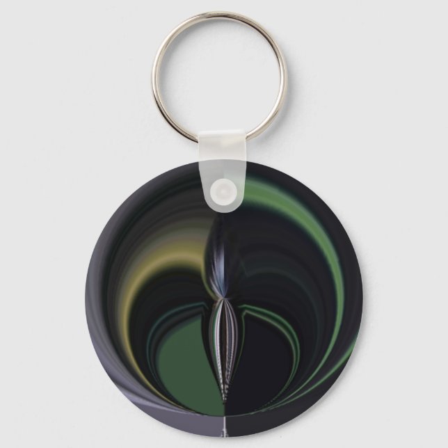 Aurora's Embrace: Cosmic Kaleidoscope Keychain (Front)