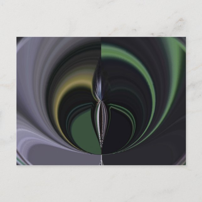 Aurora's Embrace: Cosmic Kaleidoscope Postcard (Front)