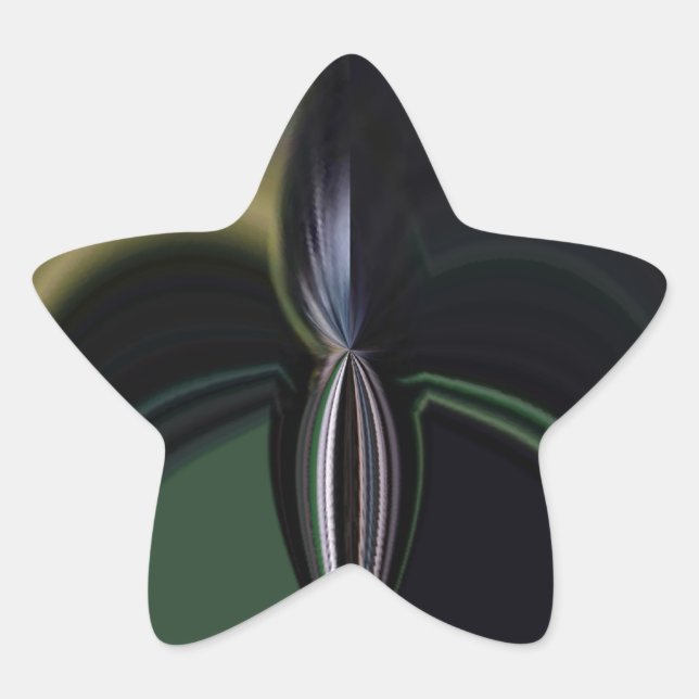 Aurora's Embrace: Cosmic Kaleidoscope Star Sticker (Front)