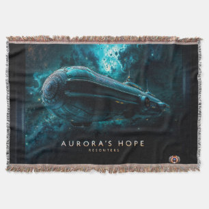 Aurora's Hope, Cosmic Journey by Xzendor7 Throw Blanket