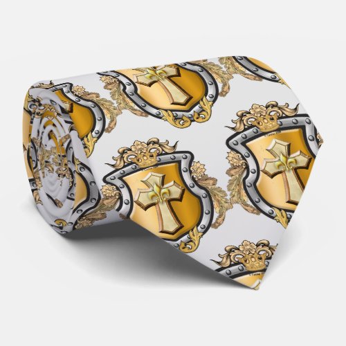 Aurum Family Crest Surname Neck Tie