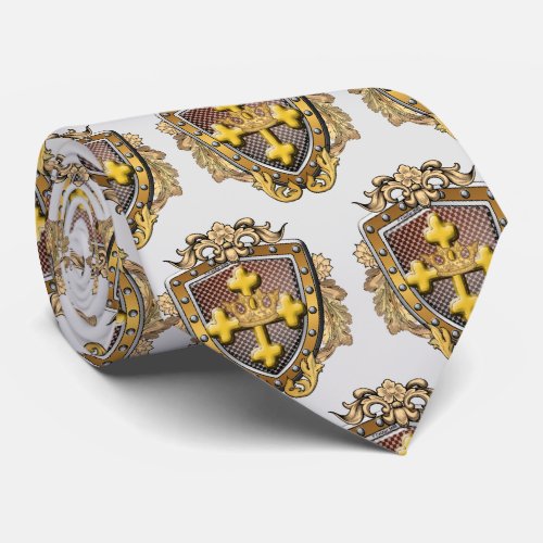 Aurum Family Crest Surname Neck Tie