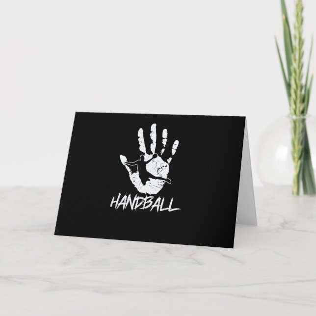 aus Hand und Ball wird Handball Card (Front)
