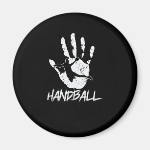 aus Hand und Ball wird Handball Magnet