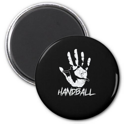 aus Hand und Ball wird Handball Magnet