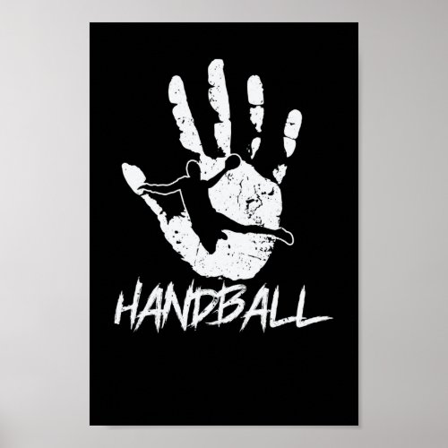 aus Hand und Ball wird Handball Poster
