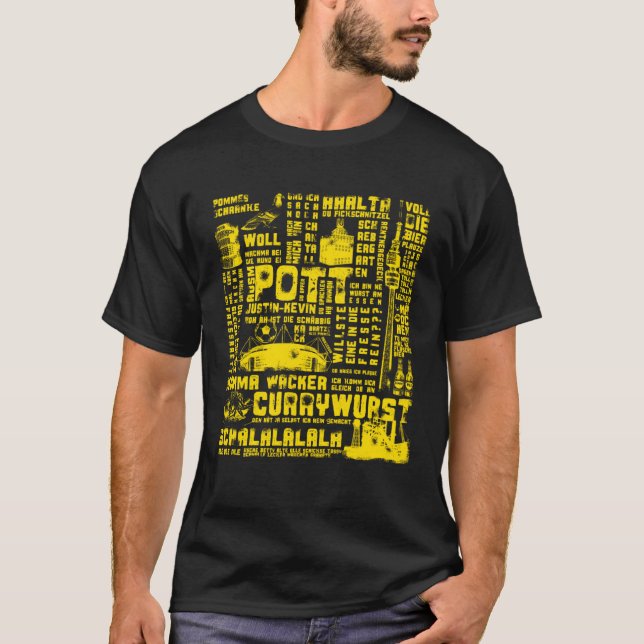 Ausm Pott Yellow T-Shirt (Front)
