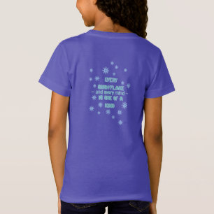 Ausome Winter – One of a Kind Snowflake Giraffe T-Shirt