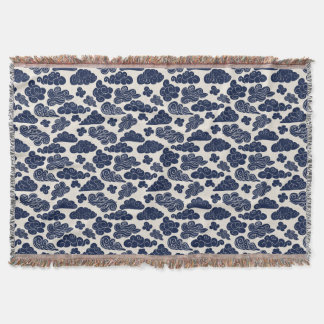 Auspicious Clouds Traditional Chinese Pattern TB Throw Blanket