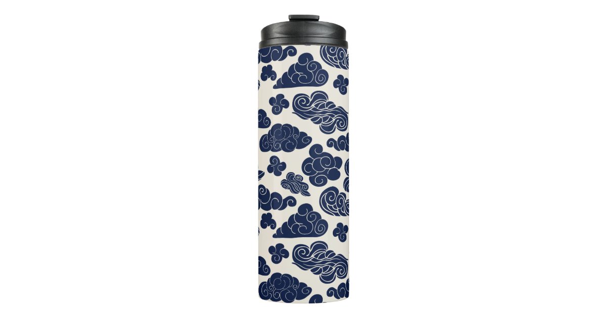 Auspicious Clouds Traditional Chinese Pattern TT Thermal Tumbler | Zazzle