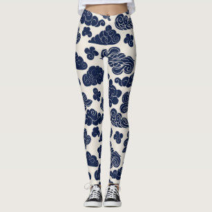 Auspicious Clouds Traditional Chinese Pattern WL Leggings