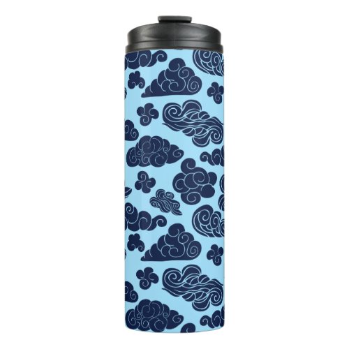Auspicious Clouds Traditional Chinese T Pattern TT Thermal Tumbler