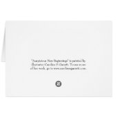 Auspicious New Beginnings Cards (Back Horizontal)