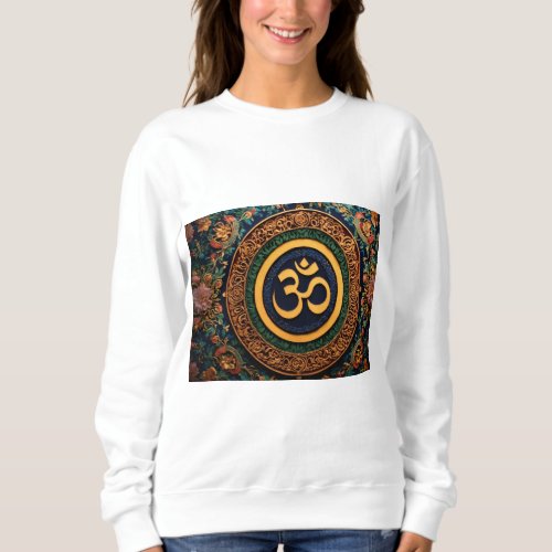 Auspicious Ornate Om symbol Sweatshirt