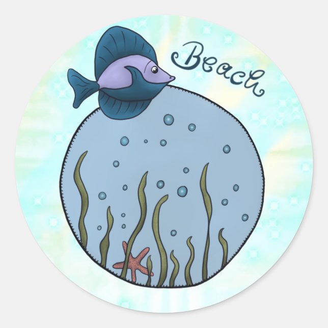 Ausrichtung  runder aufkleber classic round sticker (Front)