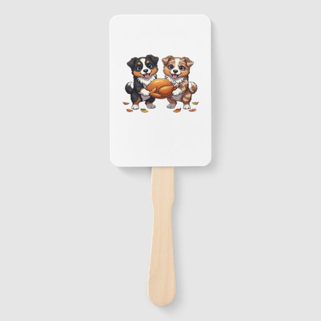 Aussie 186 Thanksgiving Classic T-Shirt.png Hand Fan (Front)