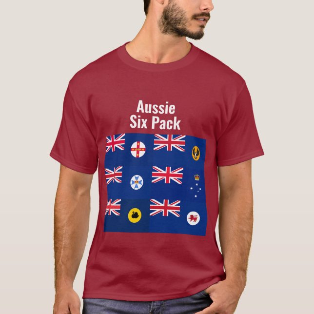 Aussie 6 pack T-Shirt (Front)