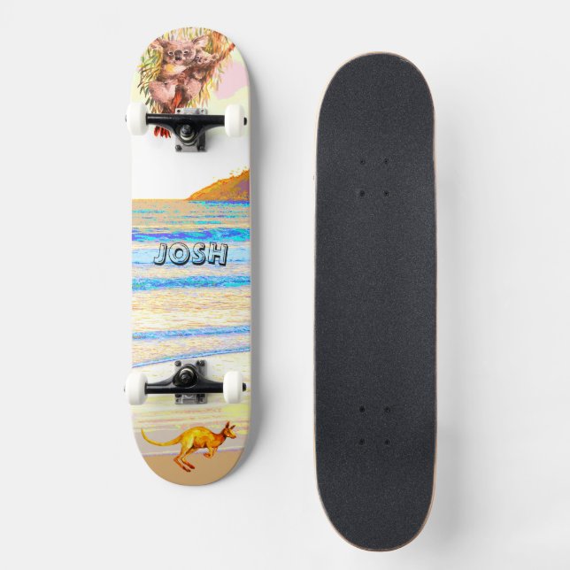 Aussie Animals Surfside Skateboard (Front)