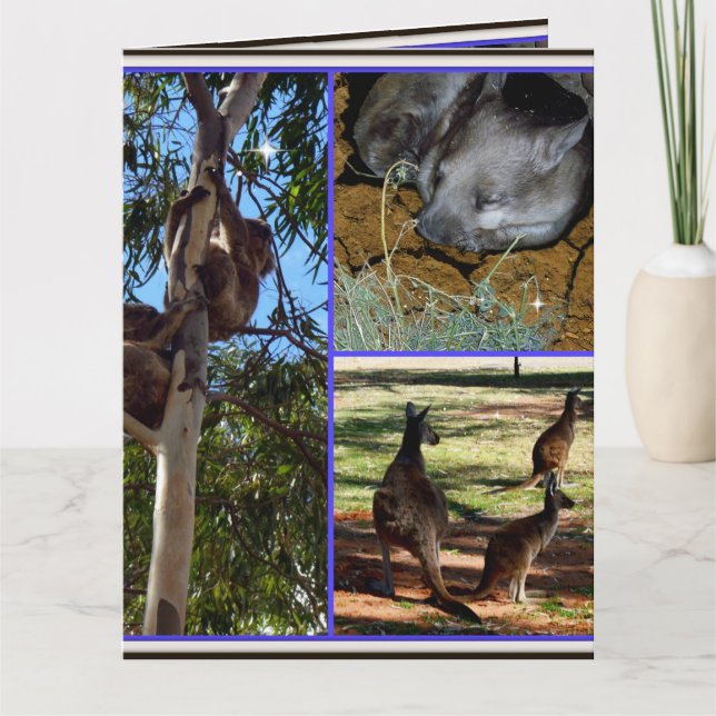 Aussie Annals Photo Collage, Card (Front)