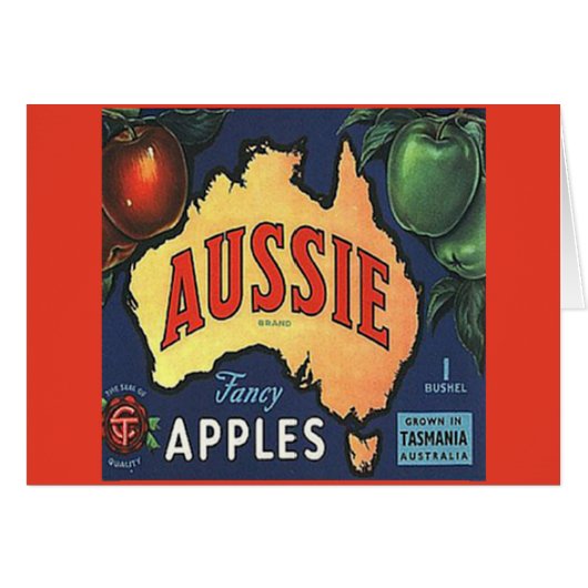 Aussie Apples Cards (Front Horizontal)