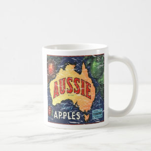 Aussie Apples- distressed Coffee Mug