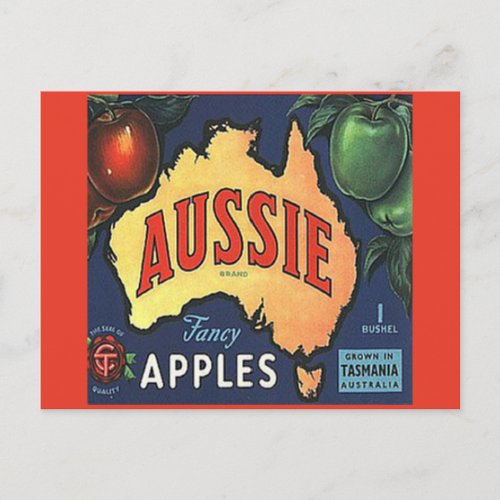 Aussie Apples Postcard