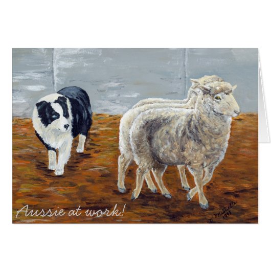 Aussie at work - Zaga Cards (Front Horizontal)