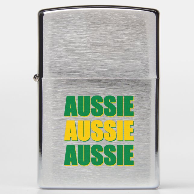 Aussie Aussie Aussie Zippo Lighter (Front)