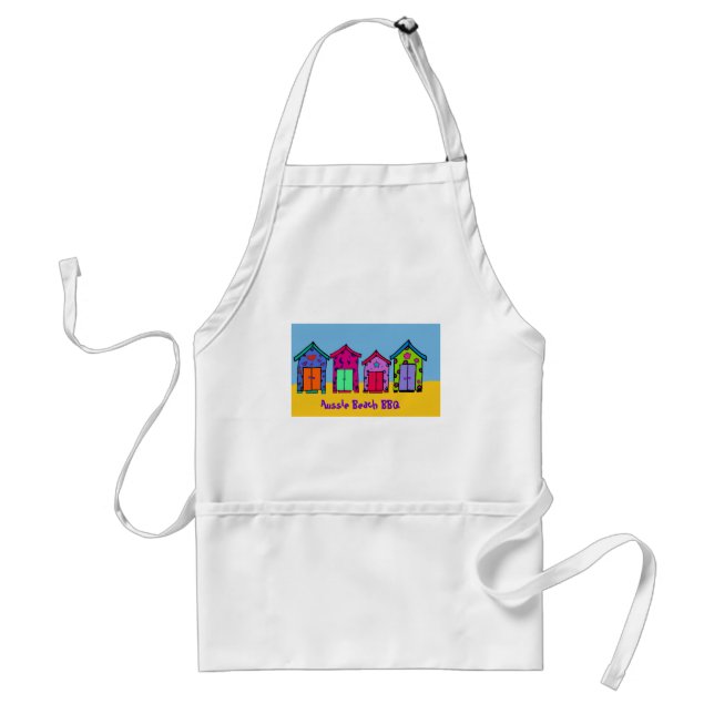 Aussie Beach BBQ Adult Apron (Front)