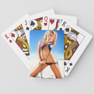 Aussie Bikini Babe playing cards