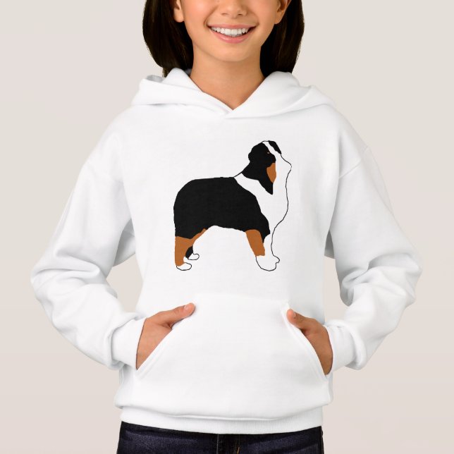aussie black tri silo hoodie (Front)