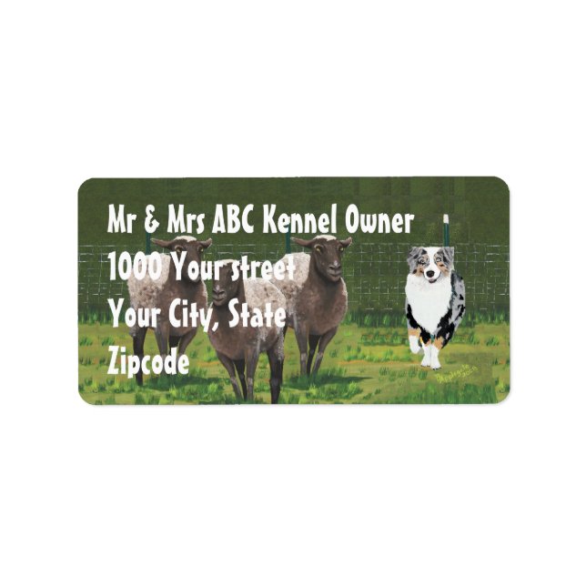 Aussie "Bringing them home" Address Label (Front)