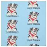 Aussie Cartoon Puppy custom versatile fabric