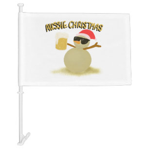 Aussie Christmas Car Flag