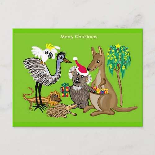 Aussie Christmas Holiday Postcard