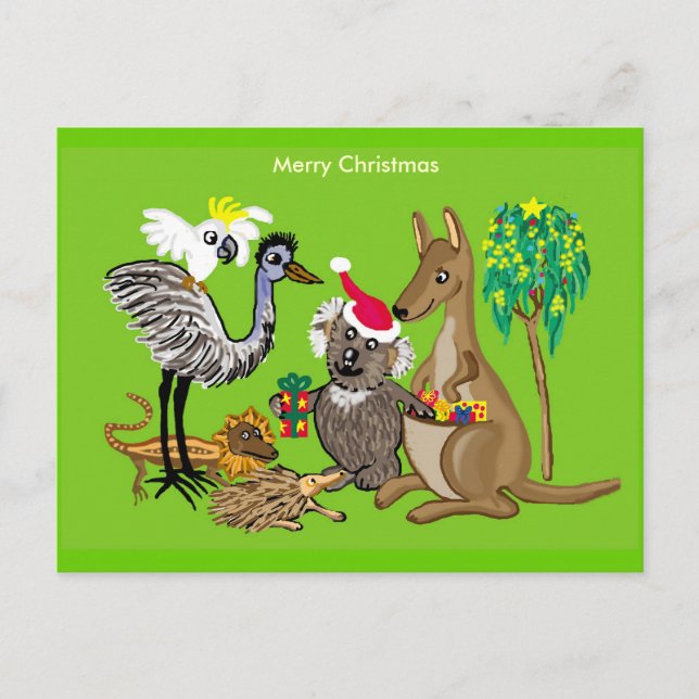 Aussie Christmas Holiday Postcard (Front)