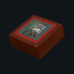 Aussie Christmas Koala with Candy Cane Jewelry Box<br><div class="desc">Celebrate Christmas this December Australia style!  This adorable koala bear sits in a eucalyptus tree eating a big red and white striped candy cane.  The text says "Koala la la la la la la la" just like the traditional Christmas carol (well,  almost like it).</div>