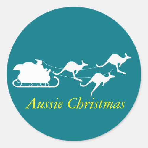 Aussie Christmas sticker down under style holidays