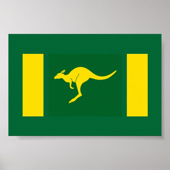 Aussie Colors Kangaroo Poster (Front)