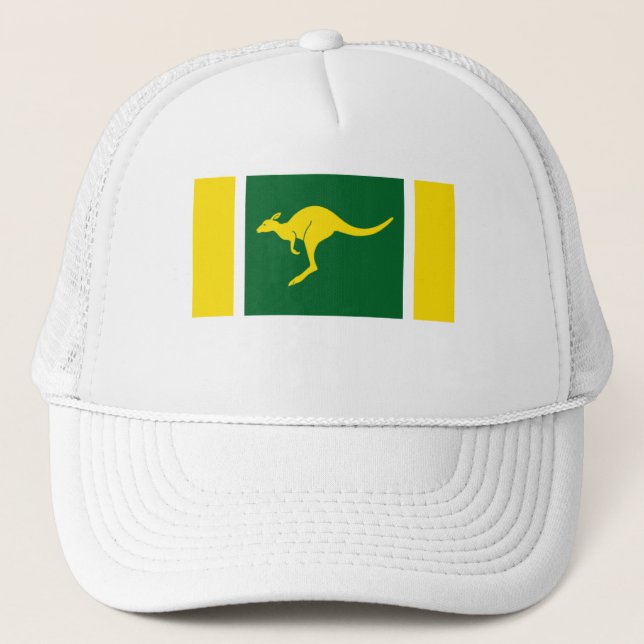 Aussie Colors Kangaroo Trucker Hat (Front)