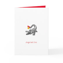 Aussie Crocodile Xmas Card