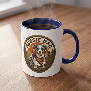 Aussie Dad Coffee Mug Australian Shepherd Gift