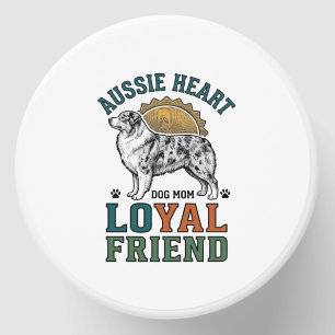 Aussie Dog Lover Vintage Engraved Shepherd Art_1 Mini Candle Favors