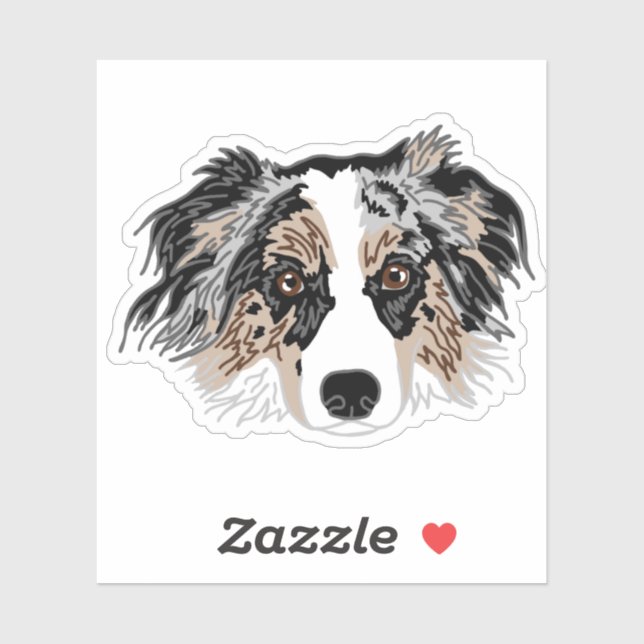 Aussie Dog Mom Mug Sticker (Sheet)