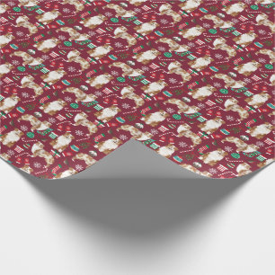 Aussie Dog red merle christmas Wrapping Paper