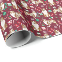 Red Wreath Wrapping Paper