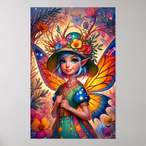 Aussie Fairy Poster